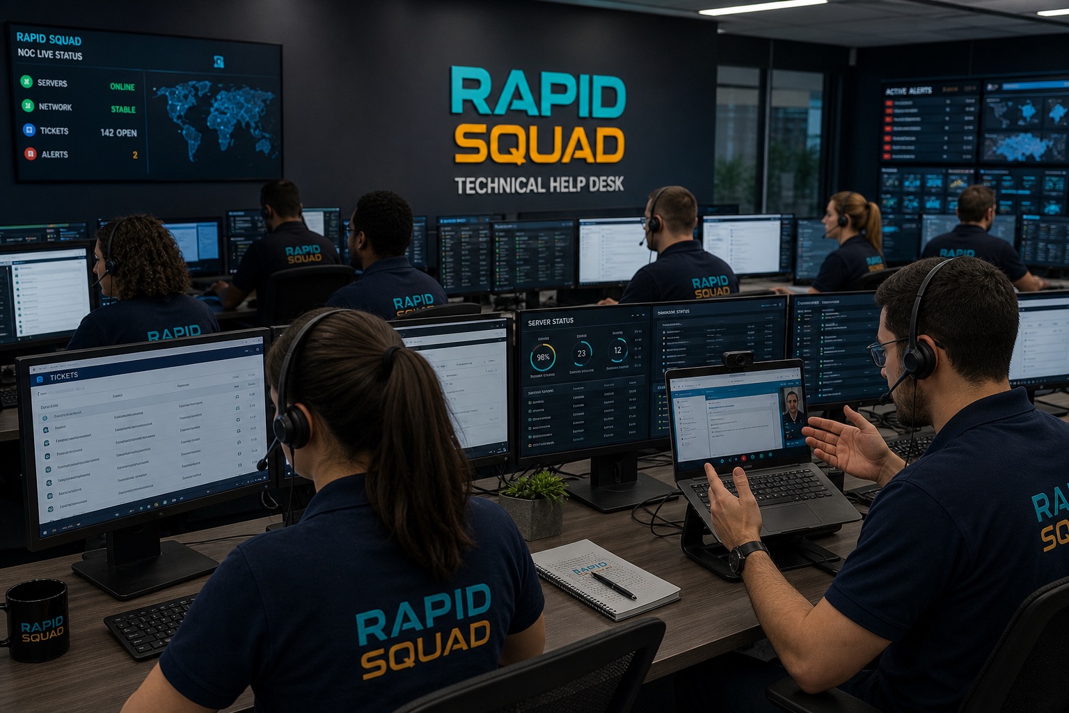 Rapid Squad branded team supporting Moving & Relocation